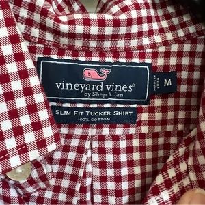 Vineyard Vines Slim Fit Tucker Shirt - Red/ White